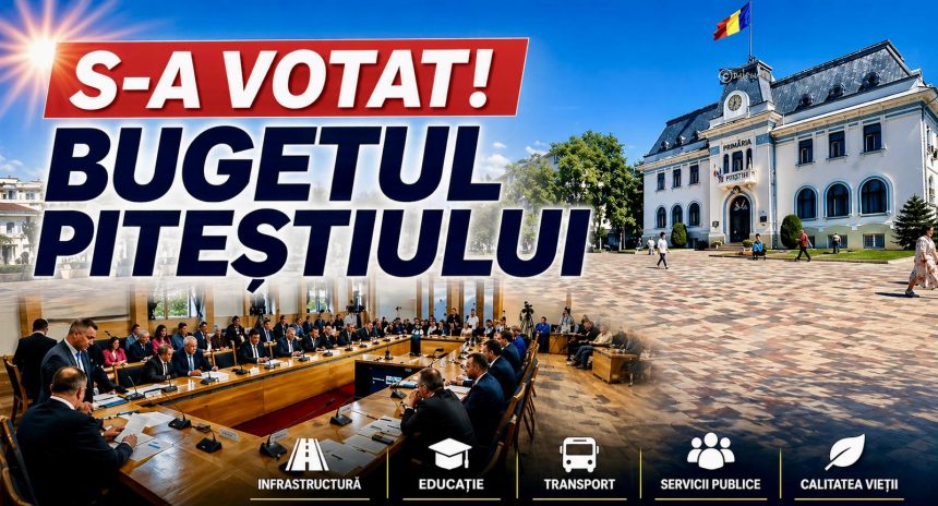 Pitesti Decizia a fost luata BUGETUL orasului este gata