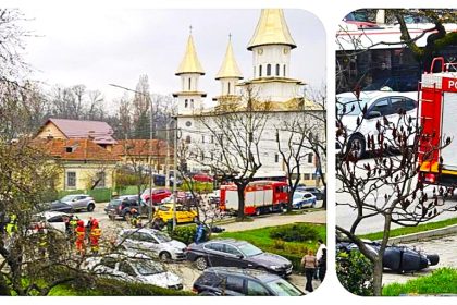 accident in nord un motociclist a fost implicat