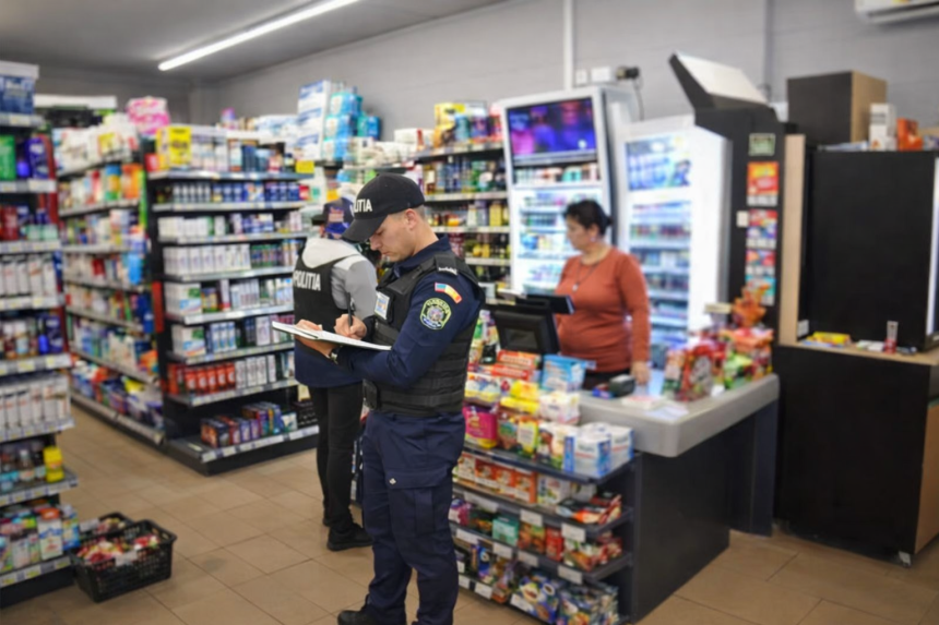 arges scene tensionate la supermaket doua fete retinute