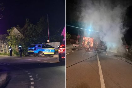 Accident tragic Doi tineri au pierit arsi de vii in