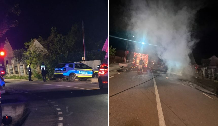 Accident tragic Doi tineri au pierit arsi de vii in