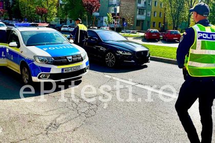 Alerte in trafic la Pitesti Tineri de 19 ani agitati