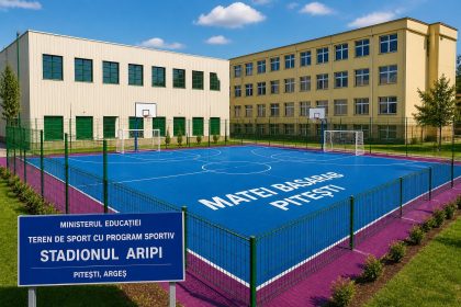 Piteshti 7 terenuri de sport in competitie Matei Basarab si Aripi
