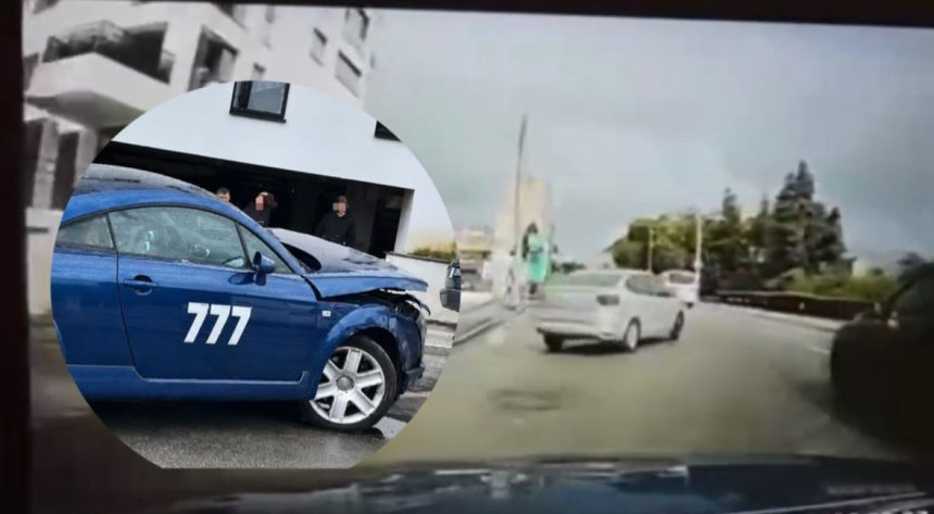 Piteshti A taiat calea si a provocat un accident Audi TT