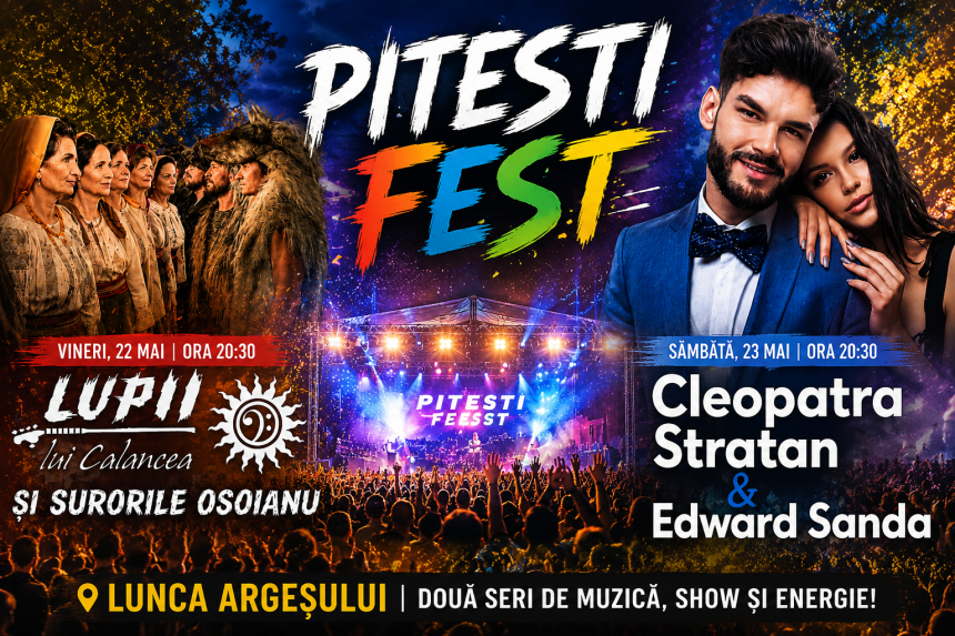 Piteshti Fest 2026 Artisti de renume urca pe scena Se preconizeaza