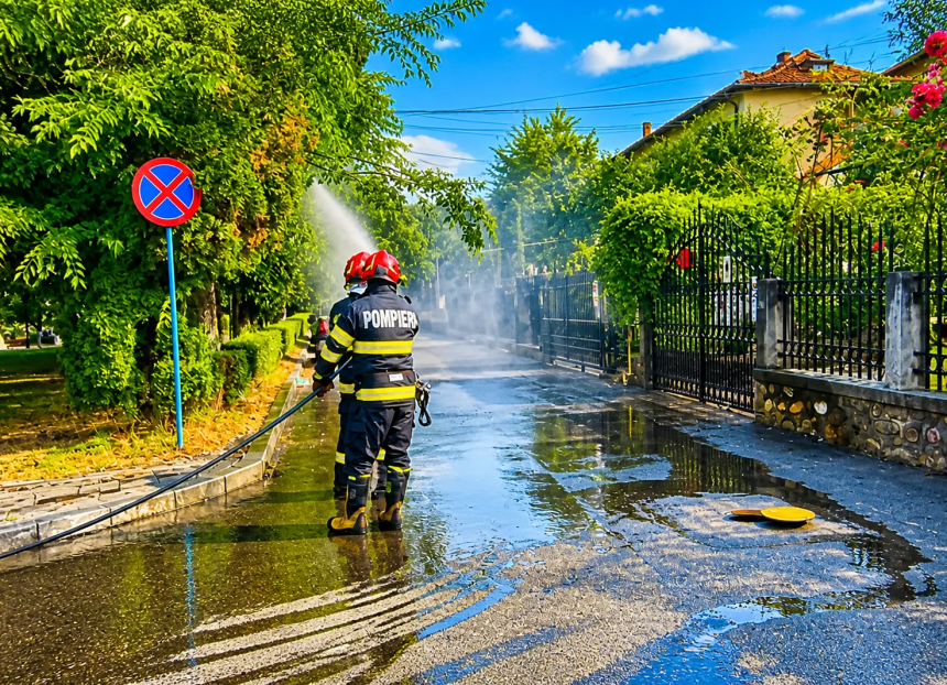 Urgent langa Pitesti Miros de gaze persoane evacuate
