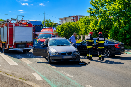 accident in aproape de pitesti arena bmw implicat