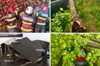 dezastru in pitesti vremea a provocat daune enorme