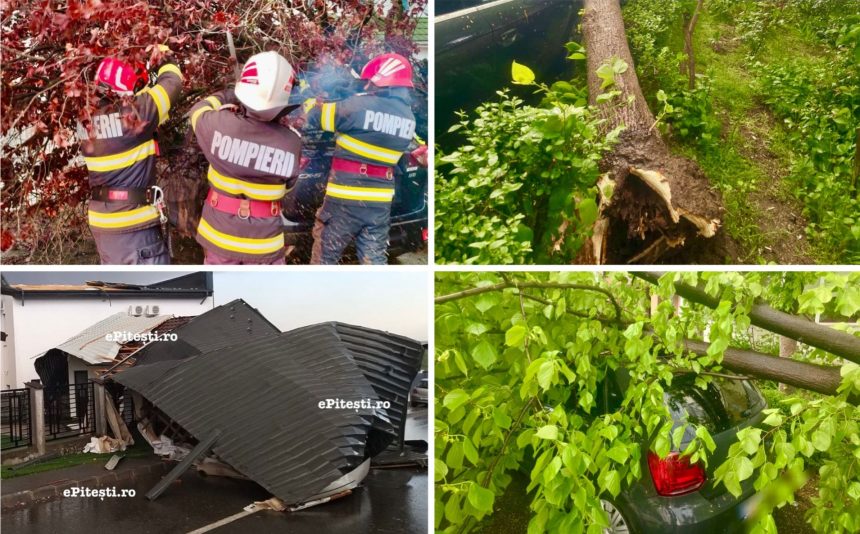 dezastru in pitesti vremea a provocat daune enorme