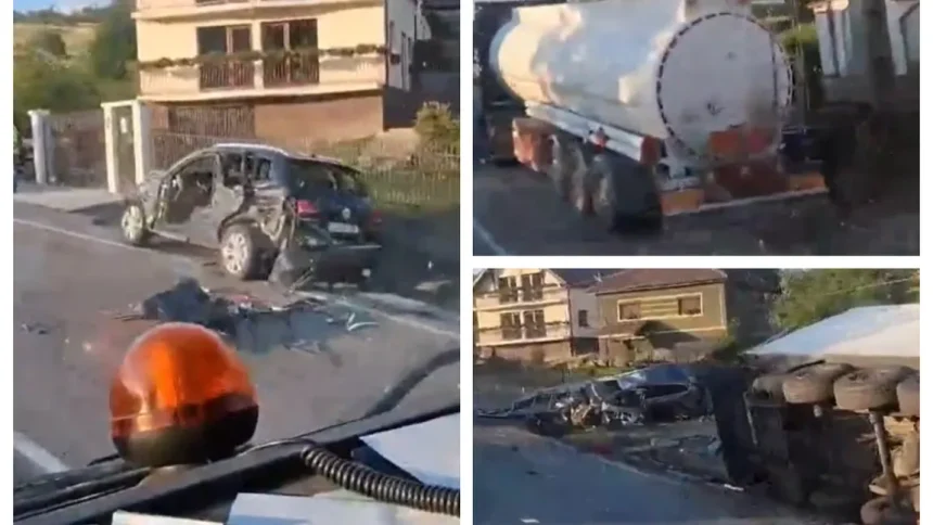 Accident infiorator cu mai multe victime O femeie a decedat pe loc