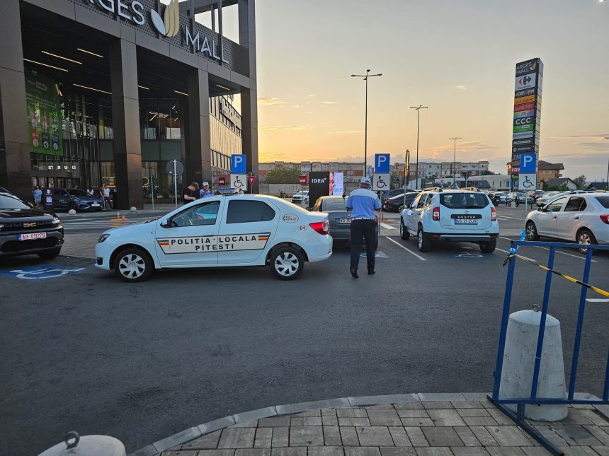 Amenzi aplicate de Politie pentru soferii din parcarea Arges