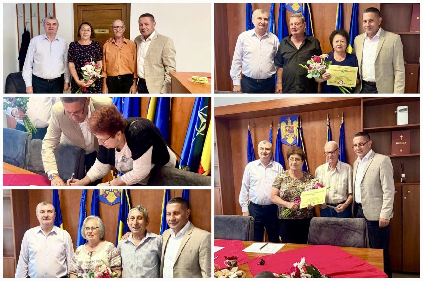 Cuplurile de aur din comuna Bradu premiate de primarul Dan