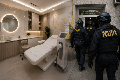 Perchezitii masive la o clinica de infrumusetare