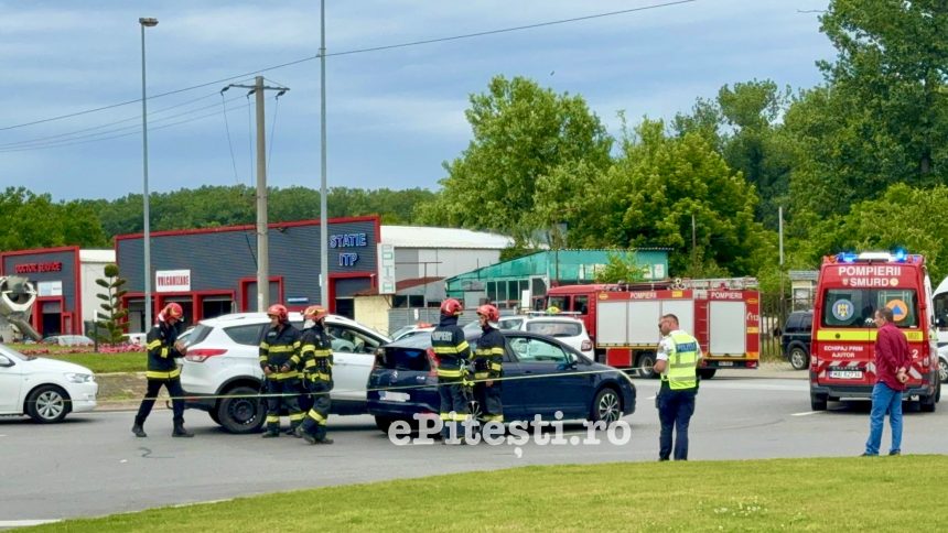 Pites ti Accident cu o victima in sensul giratoriu Trafic afectat