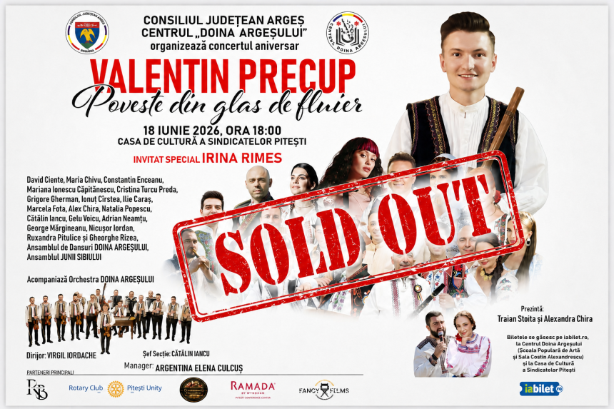 Pitesti Succes remarcabil pentru Valentin Precup Concertul