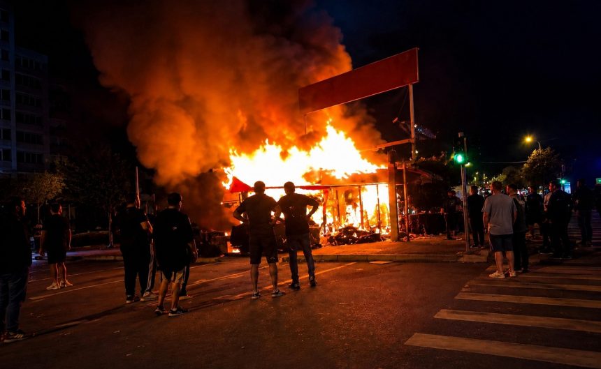 incendiu puternic in pitesti flacari imense la en gros