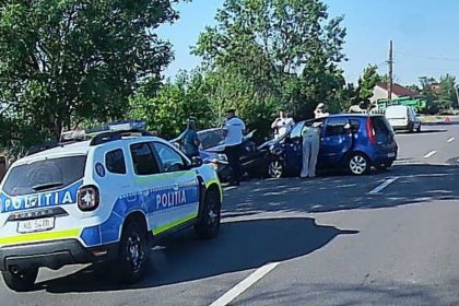 Accident frontal la Cerbu in Arges Mai multe vehicule afectate