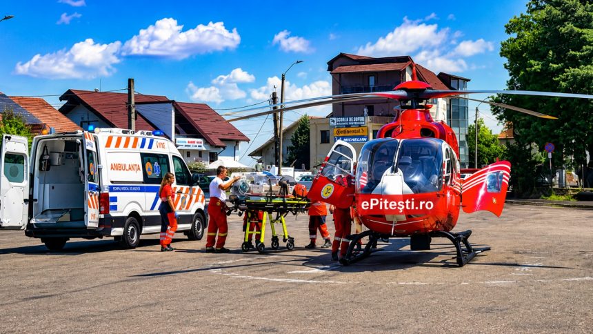 Bebelus in stare grava la Pitesti