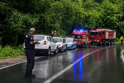 Incident in zona santierului Autostrazii A1 Sibiu Pitesti