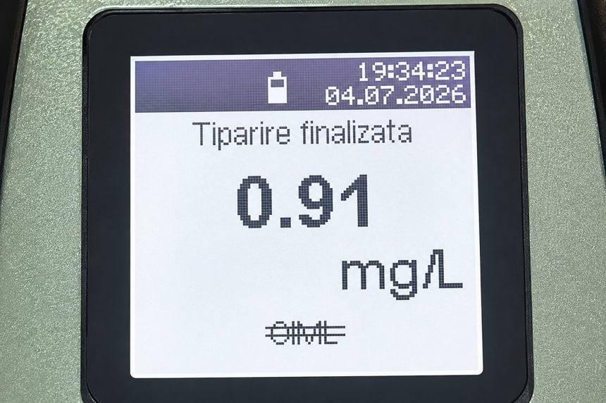 Sofer de 37 de ani cu o alcoolemie uriasa si fara permis pe