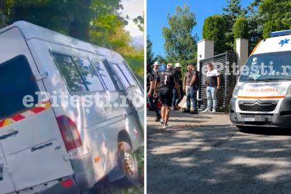 accident de microbuz la campulung arges o persoana si a pierdut viata