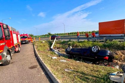 accident deosebit de grav pe autostrada o persoana a decedat