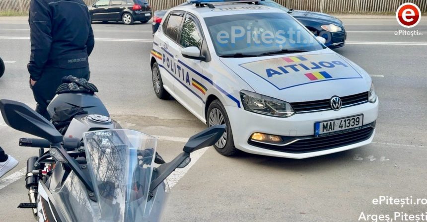 accident in arges o tanara motociclista de 22 de ani a fost internata la spital
