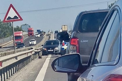accident pe autostrada A1 in direc tia Pitesti