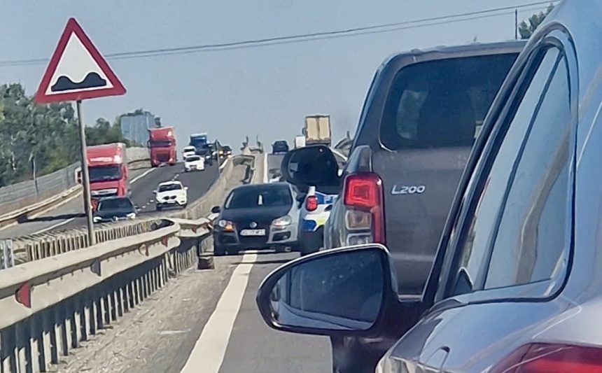 accident pe autostrada A1 in direc tia Pitesti