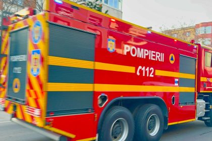 incendiu declansat in apropierea unui restaurant