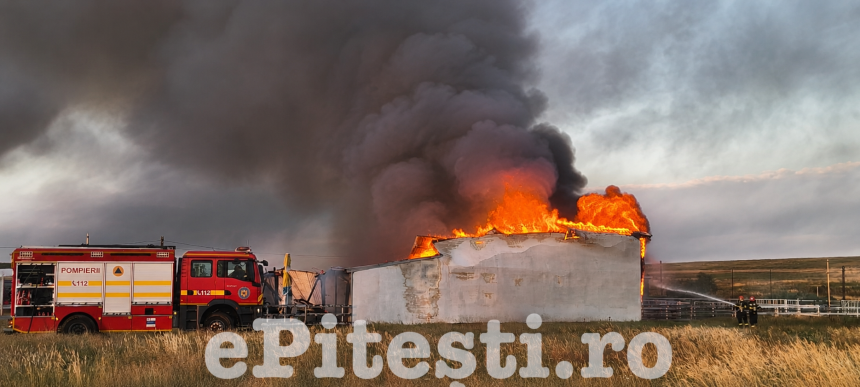 incendiu in arges flacari violente langa restaurantul papillon