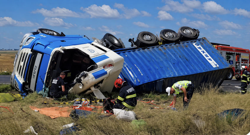 Accident fatal pe DN22 Soferul unui TIR a decedat dupa ce