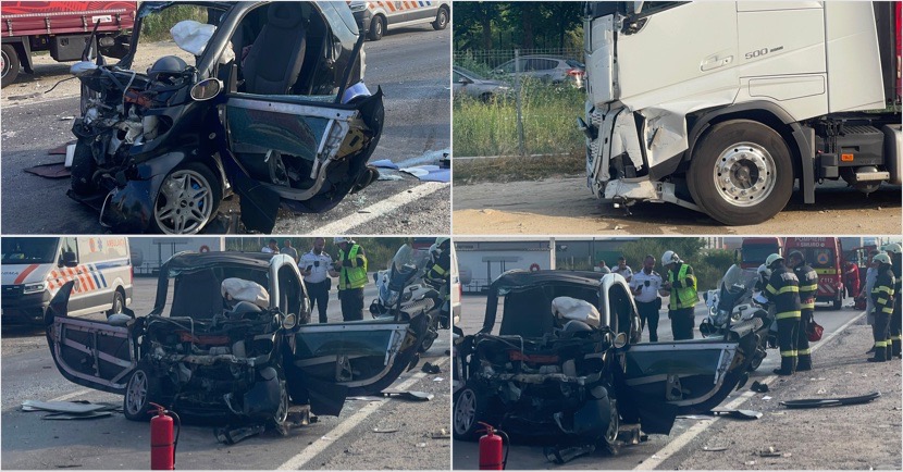 Accident grav la Budesti Valcea Victima resuscitata dupa incident