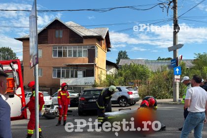 Accident in Pitesti in apropierea Muzeului Judetean Arges