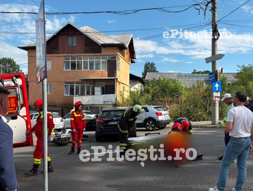 Accident in Pitesti in apropierea Muzeului Judetean Arges