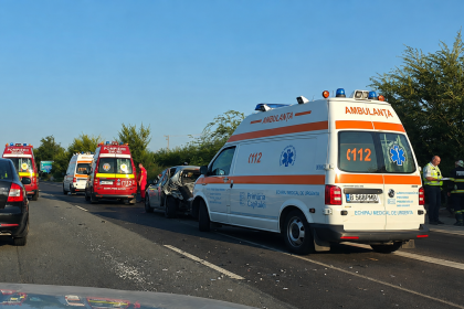 Accident pe A1 intre Pitesti si Bucuresti Doua persoane au fost