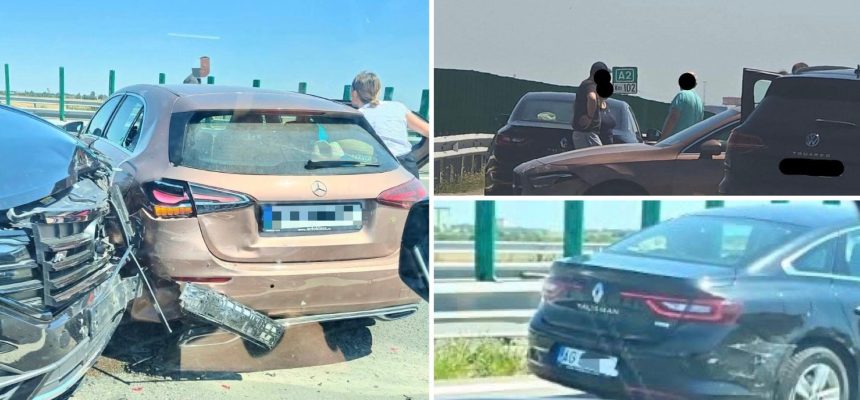 Accident pe A2 in direcia Constana O main din Arge implicat
