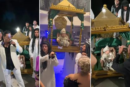 Botez impresionant la Rucar Arges Vladimir a pasit in sala
