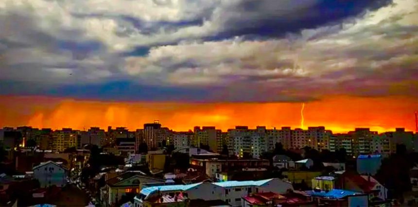 Cod portocaliu de furtuni in Arges ANM a emis trei avertizari