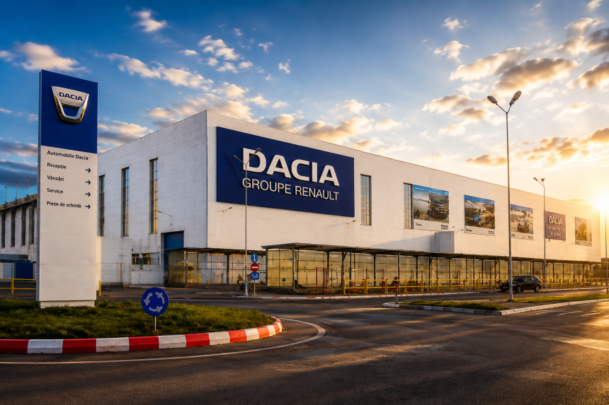 Dacia conduce piata auto din Romania in ciuda colapsului