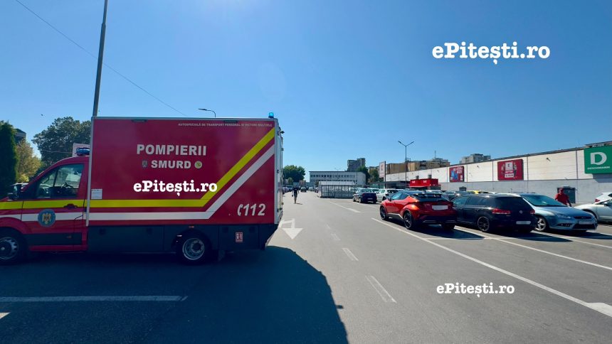 Interventie SMURD in parcarea Kaufland de pe strada Exercitiu