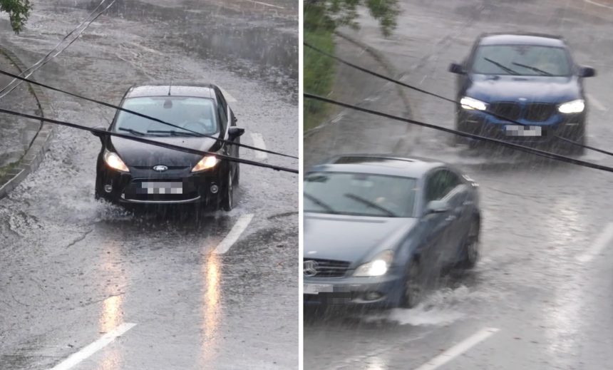 Inundatie in Pitesti in cartierul Gavana