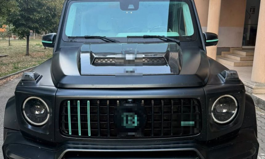 Mercedes Brabus cautat in Elvetia oprit pe autostrada A1 Politia