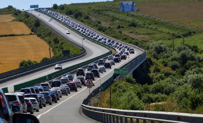Obiecte metalice pe Autostrada A2 pericol pentru conducatori auto