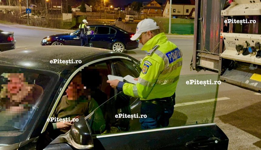 Sofer de 26 de ani prins conducand cu 118 km h in Titesti Arges