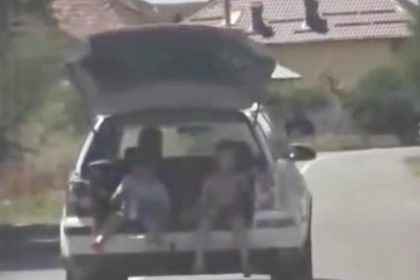 Sofer din Gorj sanctionat pentru transportul a doi copii in