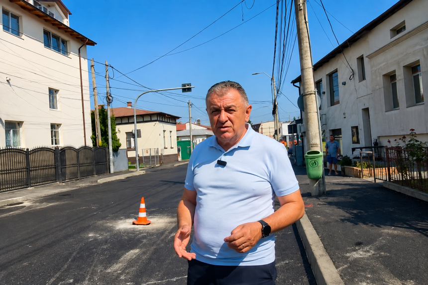 Strada Dumbravei din Pitesti aproape de finalizare Gentea anunta