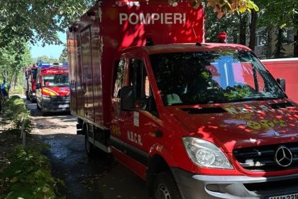 Teava de gaze rupte in Rucar Arges Pompierii au