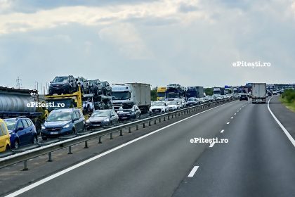 Trafic oprit pe A1 Pitesti