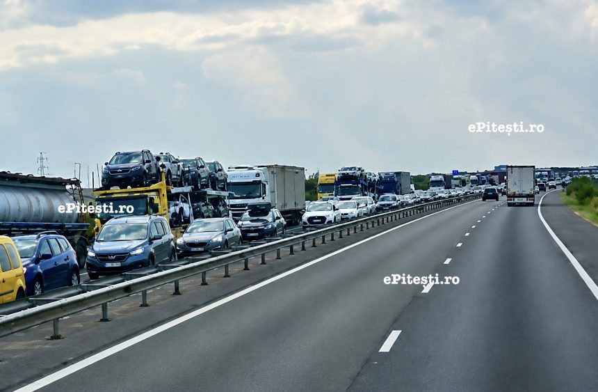Trafic oprit pe A1 Pitesti